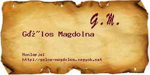 Gálos Magdolna névjegykártya